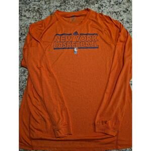 NY Knicks Adidas NBA Long Sleeve Shirt XL